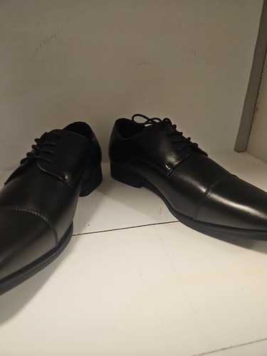 Van Heusen Turk Classic Oxford Non Slip Memory Foam Black Dress Shoes Size 12 - Picture 10 of 12