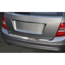 Edelstahl Heckstoßstangenschutz passend für Mercedes C-Klasse W204 Kombi 2011-20