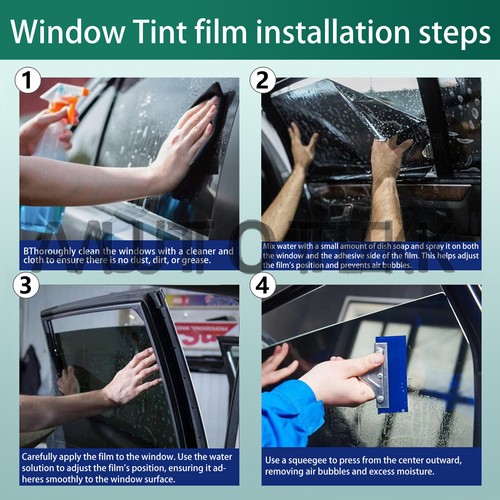 PreCut All Sides + Rear Window Film Any Tint Shade % For All BMW 3 series Glass - Picture 3 of 9