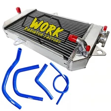 ATV Oversized Radiator+Blue Hose for Yamaha BANSHEE 350 YFZ350 YFZ 350 1987-2006