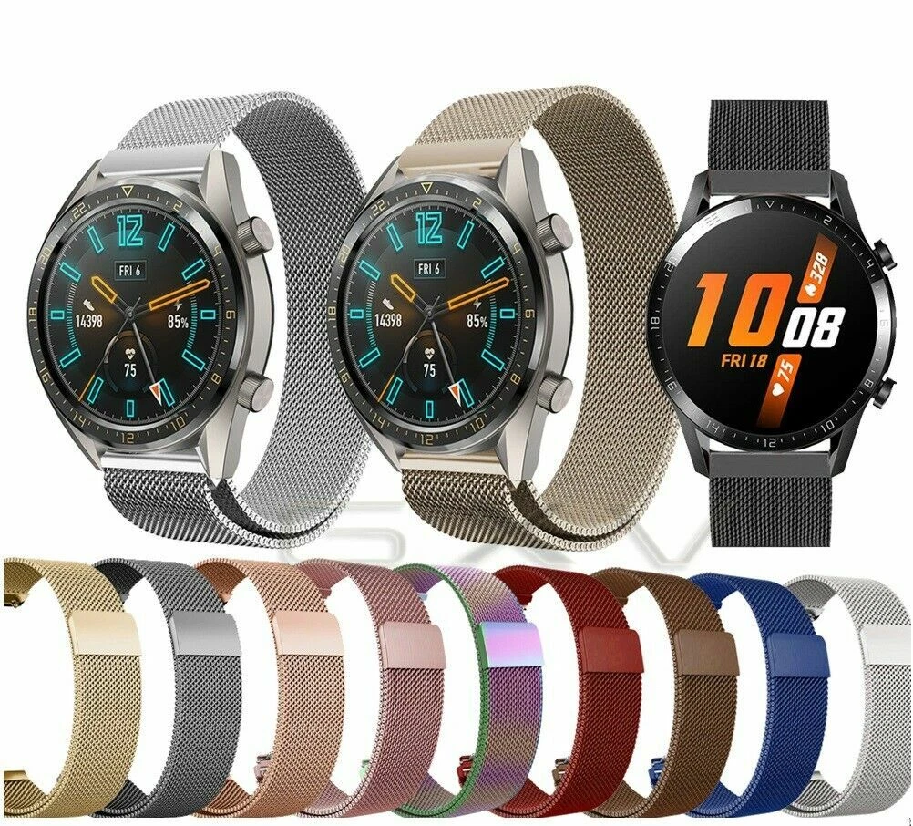 Fit Huawei Watch 2 Classic Pro Strap Replacement Metal Milanese