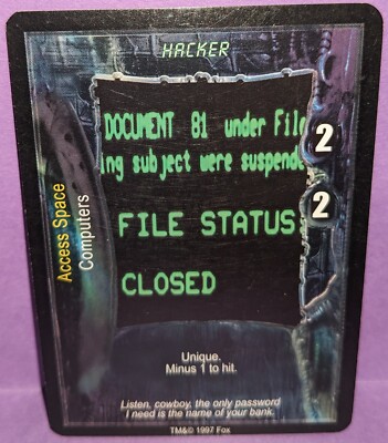 Hacker Aliens Predator CCG/TCG
