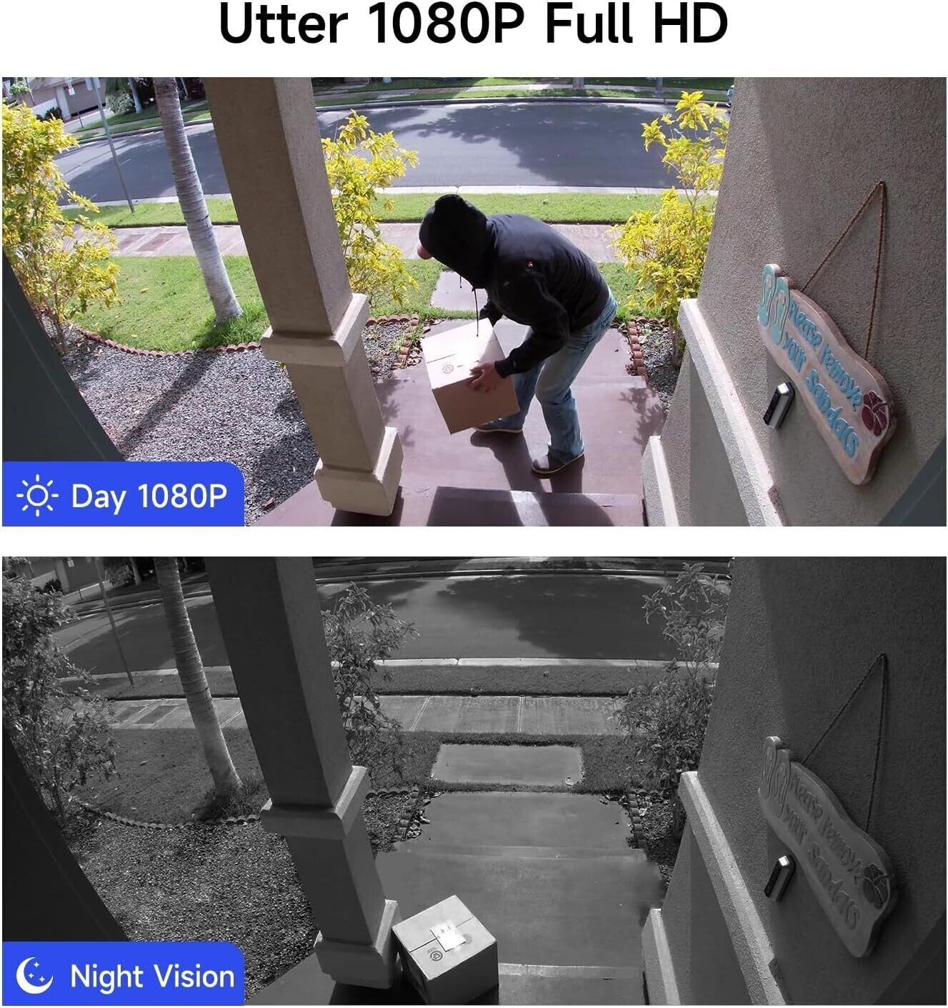 XVIM 1080P Security Camera System 8CH CCTV DVR Waterproof Outdoor Night Vision