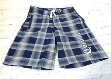 Corona Men  s Plaid Swim Shorts board shorts Size 32
