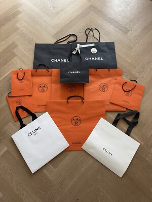 Hermes Chanel Celine Taschen aus Papier Papiertüten