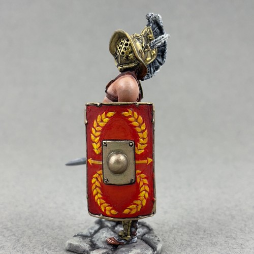 Roman gladiator Murmillo 54 mm, Painted tin toy soldier, Roman soldier miniature - Picture 13 of 14