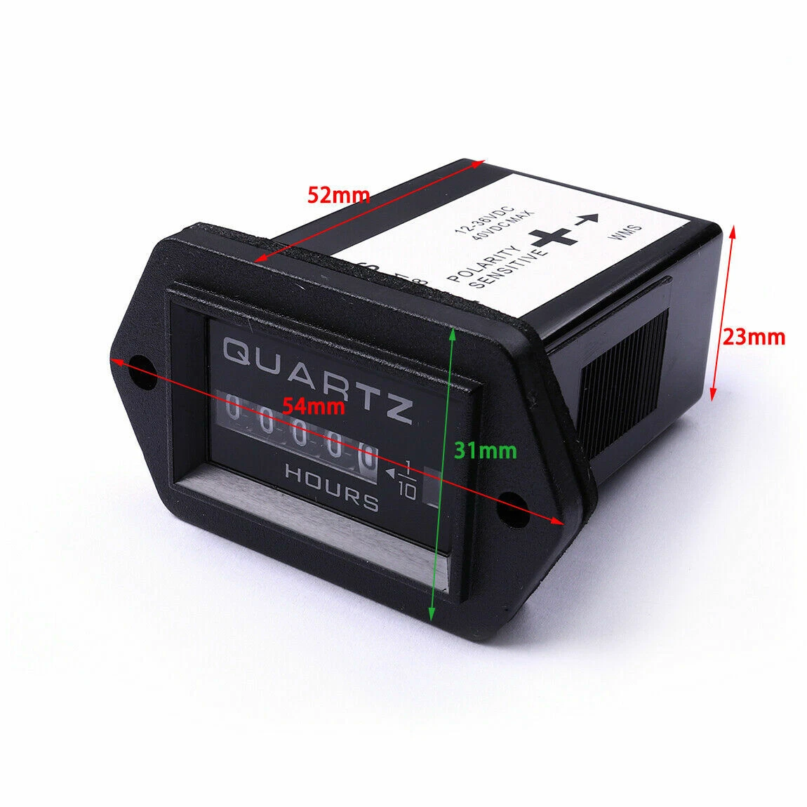 1-4x DC12V-36V Camión Tractor Barco Coche Motor Diesel Medidor de Hora Temporizador Herramienta Medidores