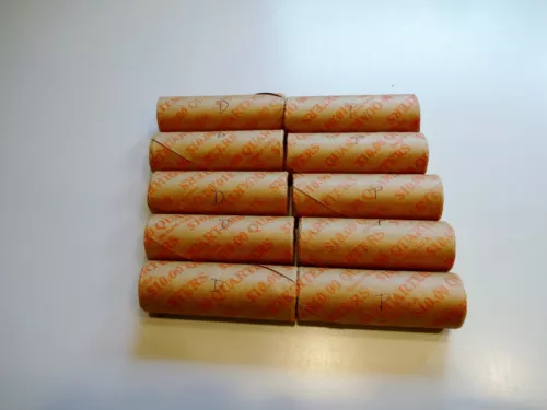 Lot 10 Bank Rolls 2005 STATE QUARTERS 2 Each 1D 1P Kansas Oregon Minnesota WV CA