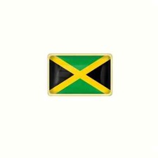 Jamaican (Jamaca) National Flag Enamel Metal Pin Badge