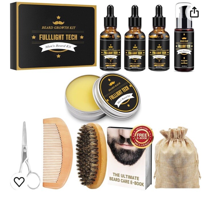 FULLLIGHT TECH Beard Kit for Grooming & Care