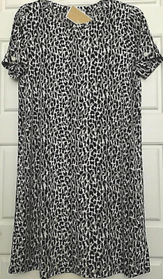 Michael Michael Kors MK Womens Alloy Grey BLACK Camo Career Dress XL $139 