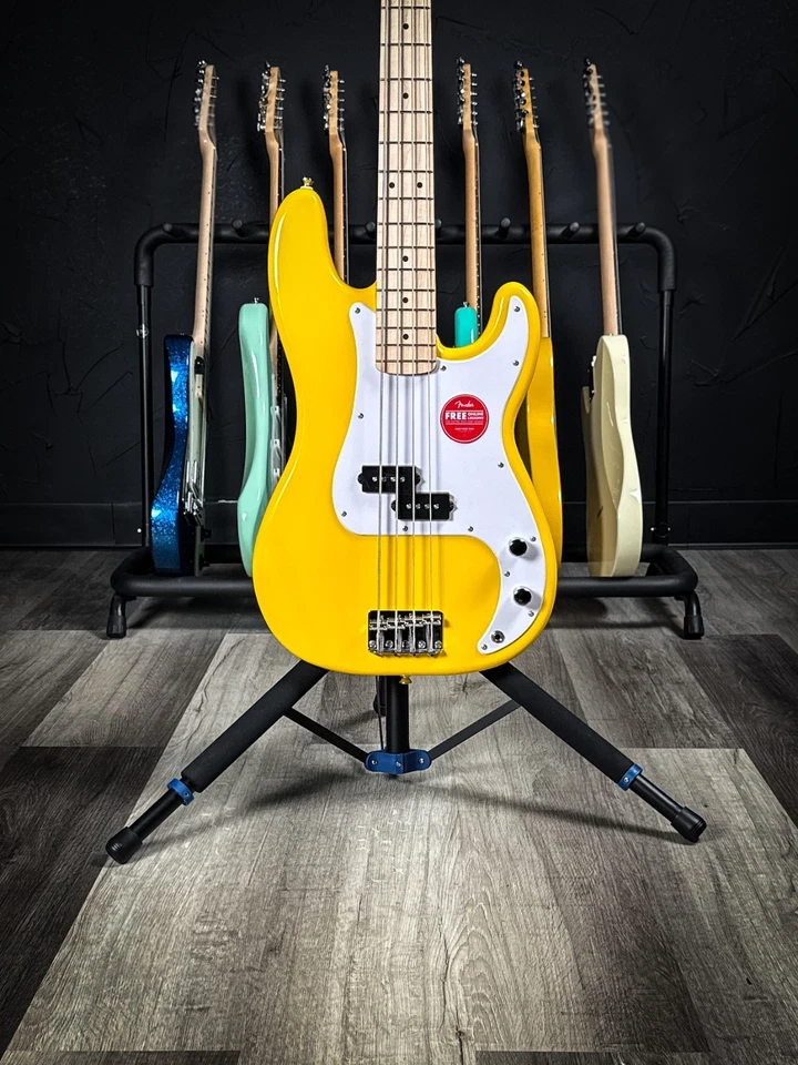 Squier Sonic Precision Bass - Graffiti Yellow - Image 2 of 4