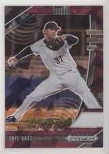 2020 Panini Prizm Draft Picks Burgundy Cracked Ice 6/23 Eric Orze #PDP150 9p5