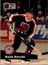 1991-92 Pro Set Mark Recchi HOF 2017 Pittsburgh Penguins #313