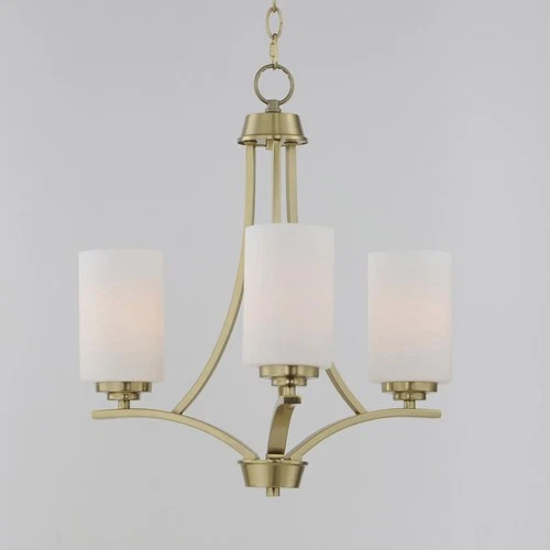Maxim Lighting 20033SWSBR Deven Mini Chandelier Satin Brass - Picture 3 of 4