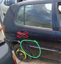 tür hinten rechts VOLKSWAGEN POLO BERLINA 6N1 BASICO 1994 359318