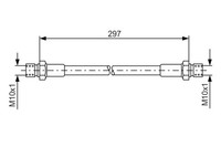Bosch Bremsschlauch 1 987 476 290 FüR T2 968 VW Porsche 914 Kaefer Transporter
