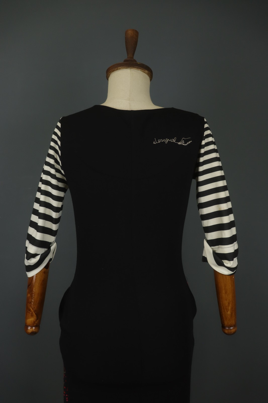 DESIGUAL Multi Patterned Rainbow 69 Long Sleeve R… - image 7