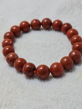 Top Quality Stone Red Jasper Beaded Bracelet 8mm Gemstone Stretch Bracelet