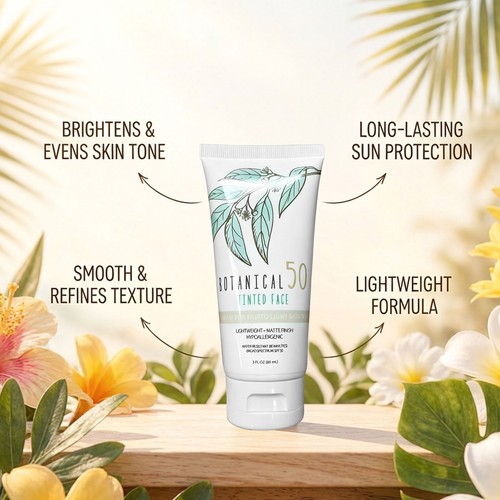 New Australian Gold Botanical SPF 50 Tinted Face Sunscreen 3 FL OZ NEWAP - Picture 7 of 17