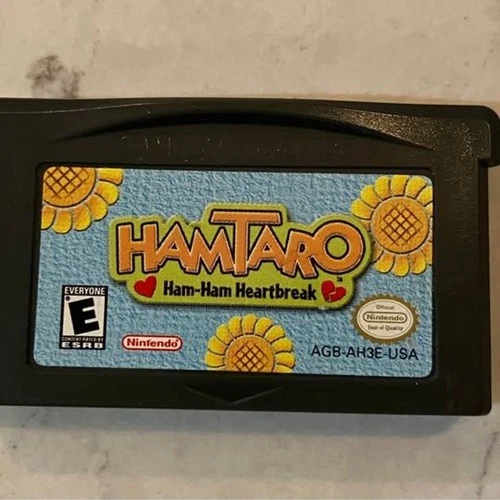 Nintendo GBA Game - Hamtaro: Ham-Ham Heartbreak - Authentic & New Battery!