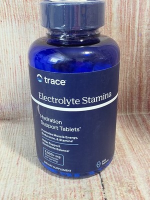 NEW SEALED Trace Electrolyte Stamina  Big Bottle 300 tabs Factory Sealed 09/2027