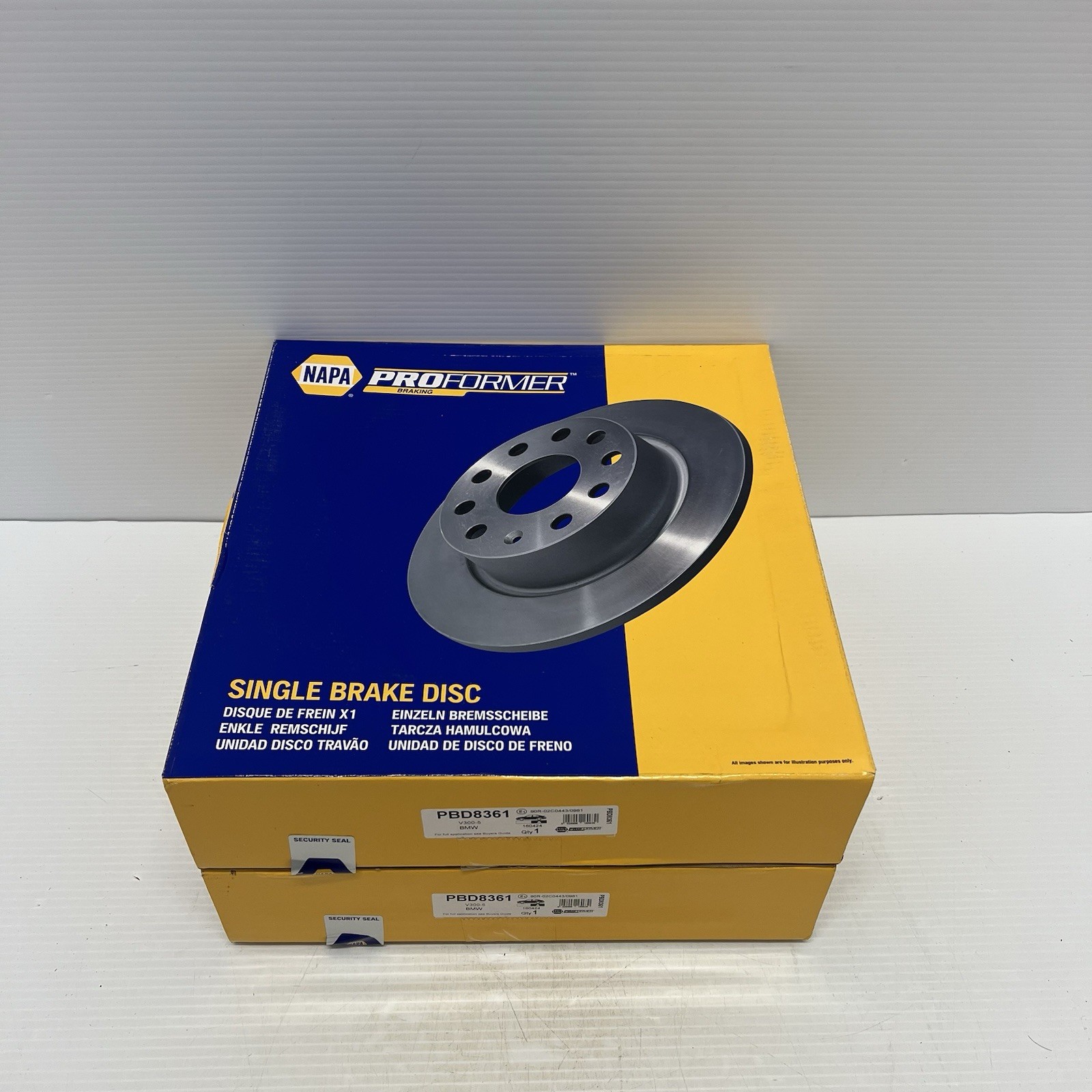 2x Brake Discs Pair Vented Rear 300mm PBD8361 Proformer Set 34216764653 New
