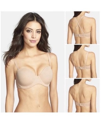Wacoal 854119 Red Carpet Convertible Strapless Bra Nude Size 36H