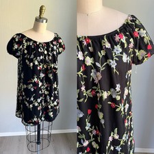 Urban Outfitters Kimchi Blue Embroidered Off the Shoulder Mini Dress Tunic Med