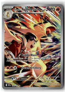typhlosion pokemon card value Cards: Divergent Power Hisuian V Tin : Toys & Games Once during your turn Typhlosion Card | eBay