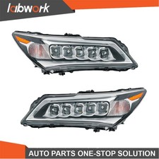 Labwork Headlights For Acura MDX 14-16 LED Type W/O Module Driver+Passenger Side