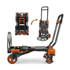 330LB Folding Hand Truck Heavy Duty Carrying, Combination of Four Wheels and ...