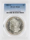 1881-S Morgan Silver Dollar PCGS MS64 S$1 San Francisco Minted No Reserve