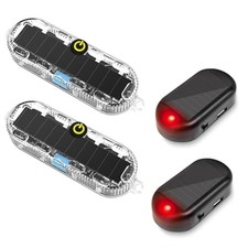 Solar Strobe Lights2 And Fake Car Alarm Light 2 Colorful Led Warning