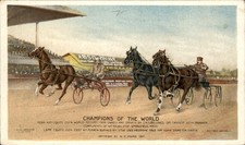 Springfield MA Absorbine horse race advertisement c1907 Vintage Postcard bhn