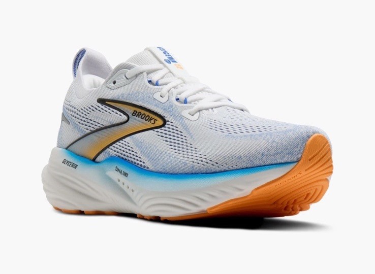 Size 11.5 - Brooks Glycerin 22 White Cobalt Orange Brooks Glycerin 22  main image 3