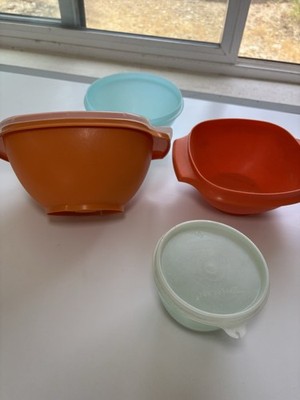 Lot Of 4 Vintage Tupperware Containers Fair Condition