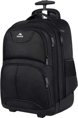 MATEIN Business Trolley Reiserucksack Mit Rollen, Groß Rolling 17 Zoll Laptop Ru