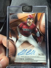 Topps 2024 Chrome Black Corbin Carroll Autograph Orange Refractor /25