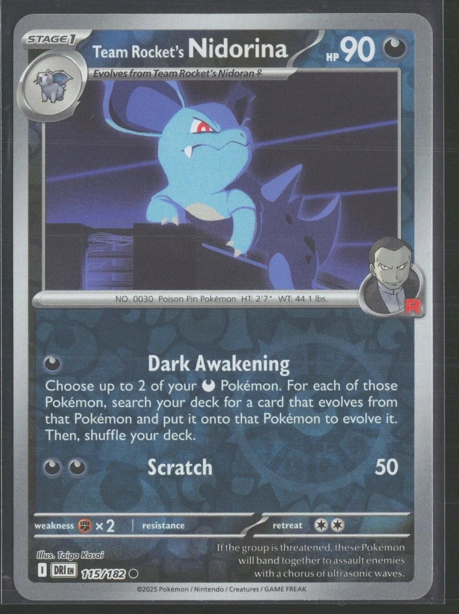 アメリカ購入品 Nidorina Team Rocket's Nidorina 115/182 Sv10: Destined Rivals for sale | eBay