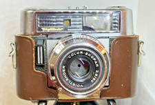 Vintage Voigtlander Color-Skopar 2.8/50 Victomatic llb w/Original Leather Case