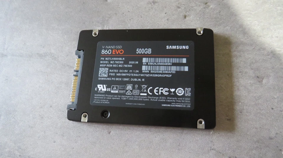 Samsung 860 EVO 500gb SATA III V-nand SSD Mz-76e500 - Image 4 of 4