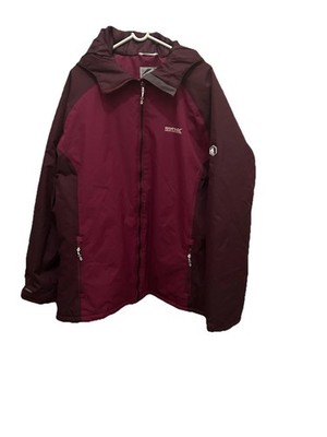 Regatta Women s Rain Proof Jacket Burgundy Jacket Size 18 Uk Regular Fit