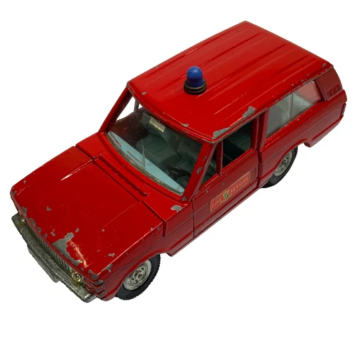 Dinky 195 Range Rover Fire Chief Car Red Diecast Vehicle Vintage Toy 1972