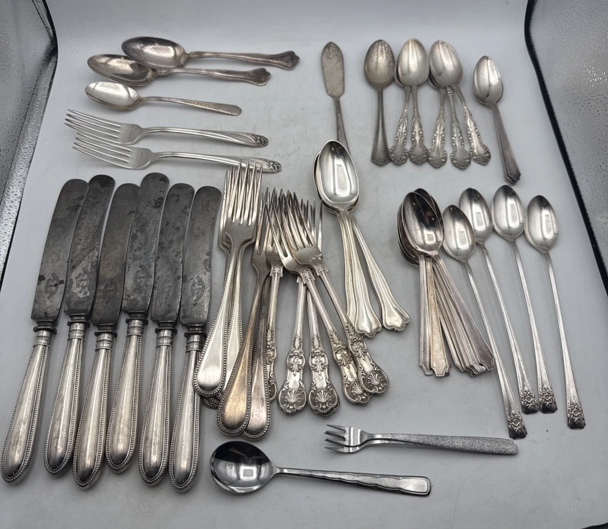 1847 Rogers Bros Flatware-Place Setting Antique US Silver-Plated