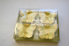 4er Set schwimmende Schmetterling Kerzen