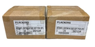 (48 PACKS OF 20) Plackers Gentle Piks 20-Piks Each Box (960 TOTAL) - 2 Pack