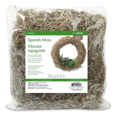 Floracraft SM8 Spanish Moss 8oz-Natural (6Pk)