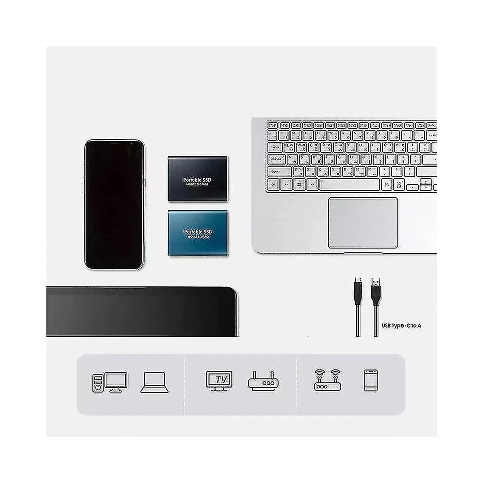 2TB External Hard Drive Disk Memory Storage USB 3.0 HDD for PC Laptop Phones - Image 4 of 4