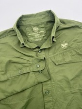 Boy Scouts of America Shirt Mens M Green Long Sleeve Button Down Vented BSA Read